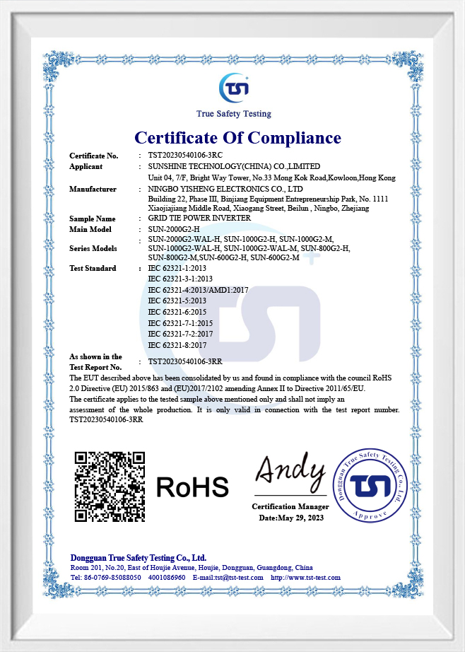 Ningbo Yisheng Electronics Co. , Ltd.