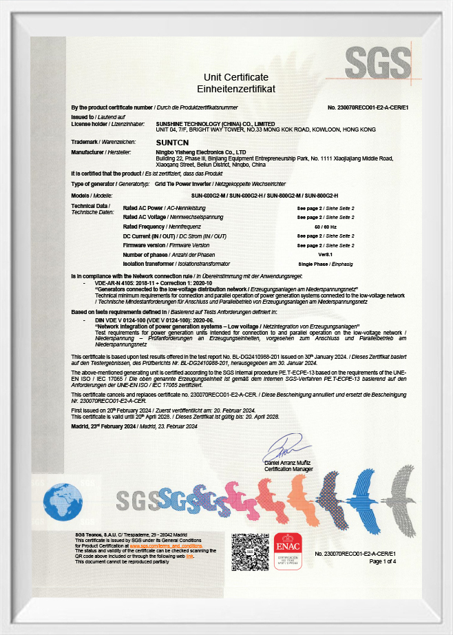 Ningbo Yisheng Electronics Co. , Ltd.